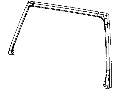 Mopar 55397044AB Seal Half Door Front Upper