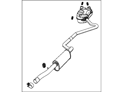 Mopar 5147254AE Muffler Resonator And Tailpipe Exhaust