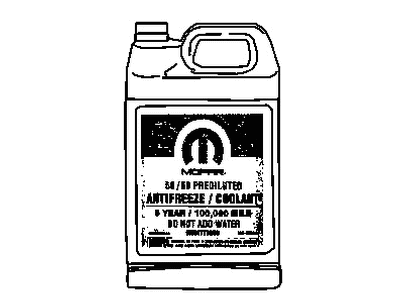 Jeep 68163848GB ANTIFREEZE Coolant Gallon