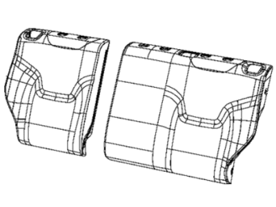 Mopar 6SG66U00AA Cover Rear Seat Back