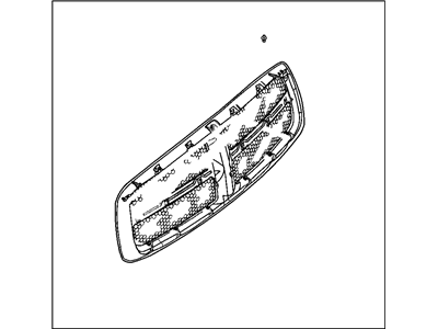 Dodge 82207849 GRILLE KIT Chrome Applique