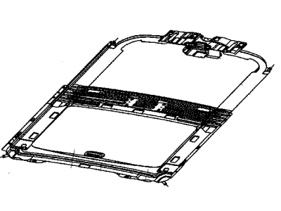 Mopar 5102843AA Frame Sunroof With Cables