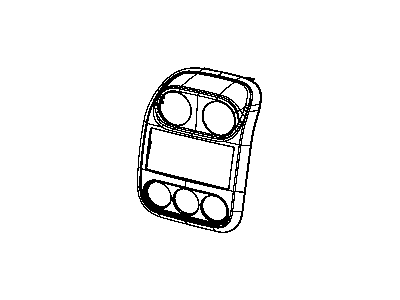 Jeep 1PL231DVAC BEZEL Instrument Panel Center