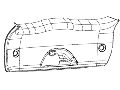 Jeep 1XW83LC5AM Lift Gate Trim