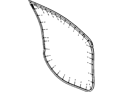 Mopar 5074263AD Weatherstrip Front Door Mounted Mopar 5074263AD Weatherstrip Front Door Mounted