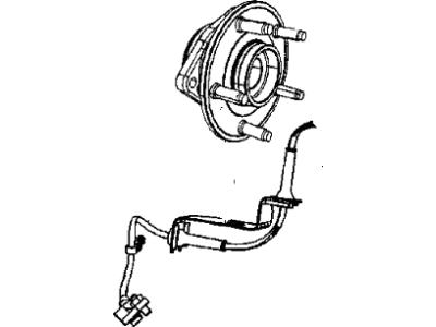Jeep 2AMVH947AA HUB AND BEARING Brake Front