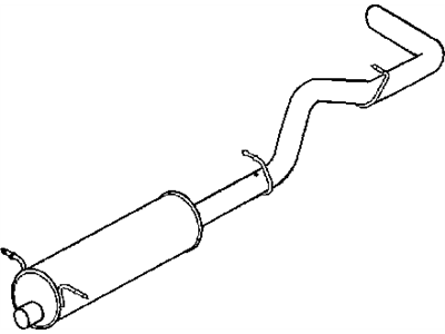 Mopar 52013417AA Tailpipe Exhaust 52013417AA Mopar Tailpipe Exhaust Illustration 1 of 1