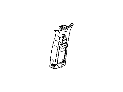 Dodge 1CR78DW1AB MOLDING B Pillar