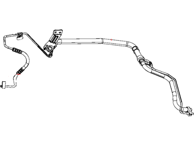 Ram 68186691AC LINE A/C Liquid Includes: Gaskets, Valve Core, Cap