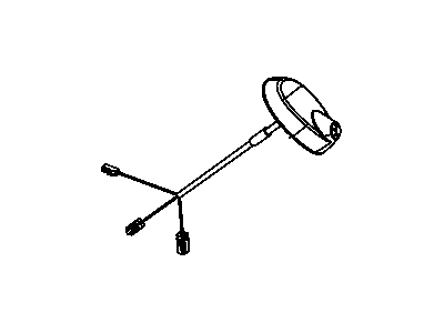 Jeep 5064861AC ANTENNA Base Cable And Bracket