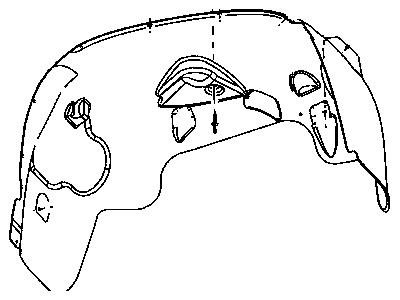 Mopar 55077712AE Liner Front Fender