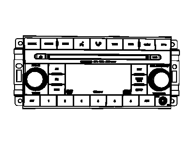 Mopar 5107096AH Radio AM/FM DVD & Mp3