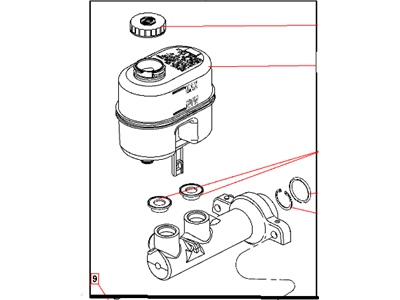Mopar 5179926AA Master Cylinder Brake