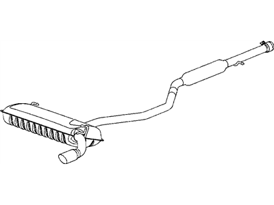 5105675AG Mopar Muffler And Tailpipe Exhaust Illustration 1 of 1