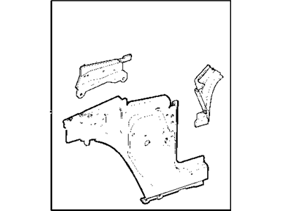 Jeep 55175195AB Cowl Side Panel Reinforcement