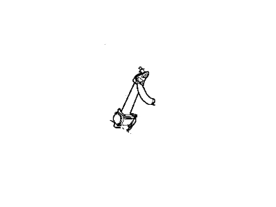 YU10XDVAB Mopar Seat Belt Retractor Center Illustration 1 of 1