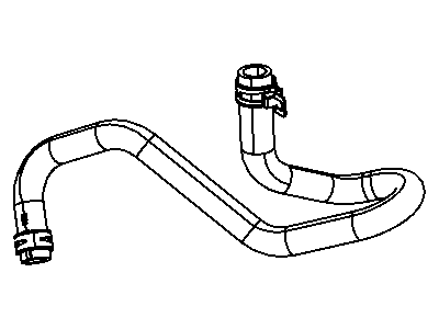 Mopar 4677721AC Hose And Clamp Coolant Bottle To Water Pump