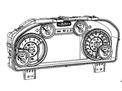 Ram 68340647AB CLUSTER Instrument Panel
