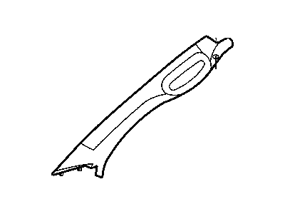 Dodge 5GR29BD1AH MOLDING A PILLAR