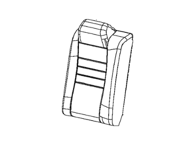 Mopar 6AL36DX9AA Cover Rear Seat Back Right Mopar 6AL36DX9AA Cover Rear Seat Back Right