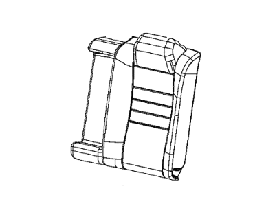 Mopar 6AL35DX9AA Cover Rear Seat Back Left Mopar 6AL35DX9AA Cover Rear Seat Back Left