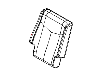 5RV82DX9AB Mopar Cover Rear Seat Back 2ND Row Illustration 1 of 1