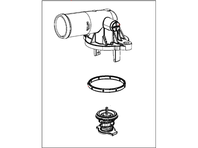 Jeep 5184651AG HOUSING Thermostat