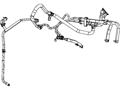 Dodge 5058438AC HOSE AND TUBE Auxiliary Heater