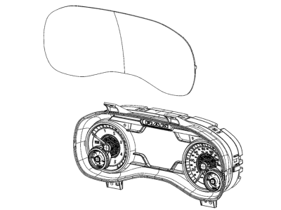 Ram 68361582AH CLUSTER Instrument Panel