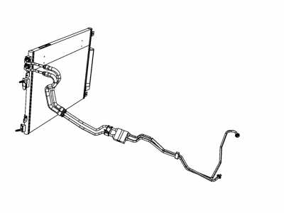 Dodge 68382279AA HOSE AND TUBE Transmission Oil Cooler Pressure And Return