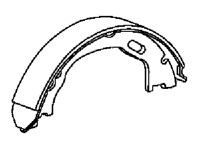 Chrysler 68020626AC SHOE AND LINING KIT Parking Brake