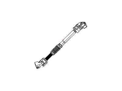 Jeep 55351281AC SHAFT Steering column intermediate