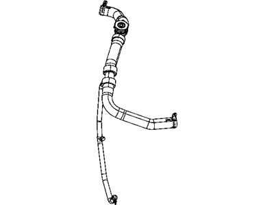 Mopar 5058492AC Hose Radiator Inlet Radiator Inlet Hose Assembly