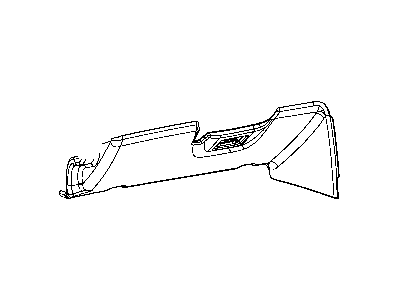 Mopar 1MA751XRAA Cover Instrument Panel Steering Column Opening 1MA751XRAA Mopar Cover Instrument Panel Steering Column Opening Illustration 1 of 1
