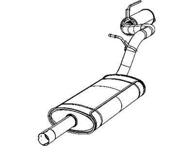 Mopar 52125106AE Muffler Exhaust