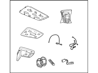 Mopar 82210917 Media System Monitor With DVD 10 Inch