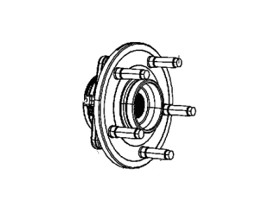 Dodge 2AMVH025AA HUB AND BEARING Brake Front