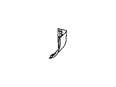 Mopar 68004759AA Cap Instrument Panel End 68004759AA Mopar Cap Instrument Panel End Illustration 1 of 1