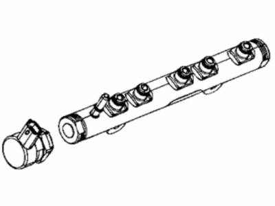 Jeep Wrangler Fuel Rail - 68490028AA