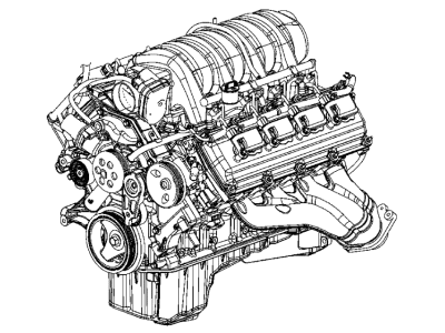 Ram 68411230AA Long Block