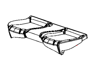 Mopar 68083608AA Foam Seat Cushion Rear 68083608AA Mopar Foam Seat Cushion Rear Illustration 1 of 1