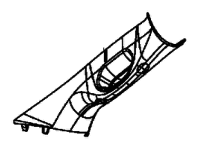 Ram 5LQ98TX7AC MOLDING A PILLAR Includes Screw Caps