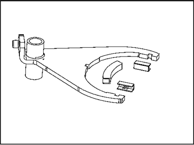 Mopar 5093597AA Fork Transfer Case Mode Shift