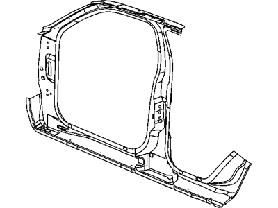 Jeep 5142293AC PANEL Body Side Aperture Front Outer