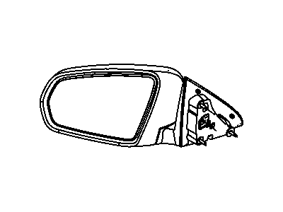 Chrysler 68101148AA GLASS Mirror Replacement