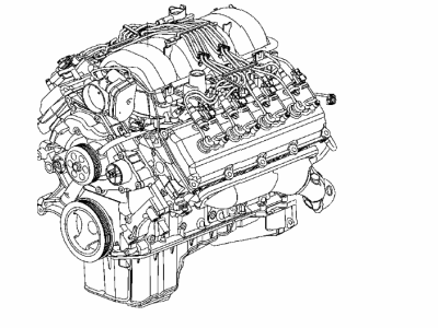 Dodge 68409343AA Long Block