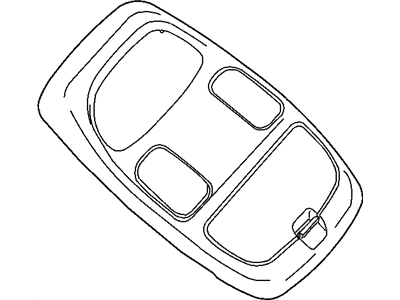 Dodge 1PQ15BD1AA HOUSING Overhead Console