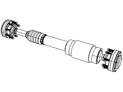 Jeep 68022106AC SHAFT Drive Rear 1-Piece