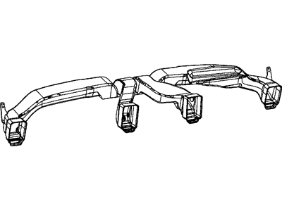 Jeep 68086471AA DUCT Center Distribution