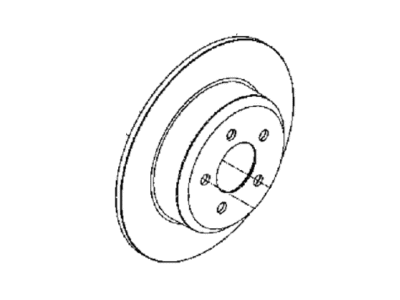 Chrysler 68283306AA ROTOR Brake Rear